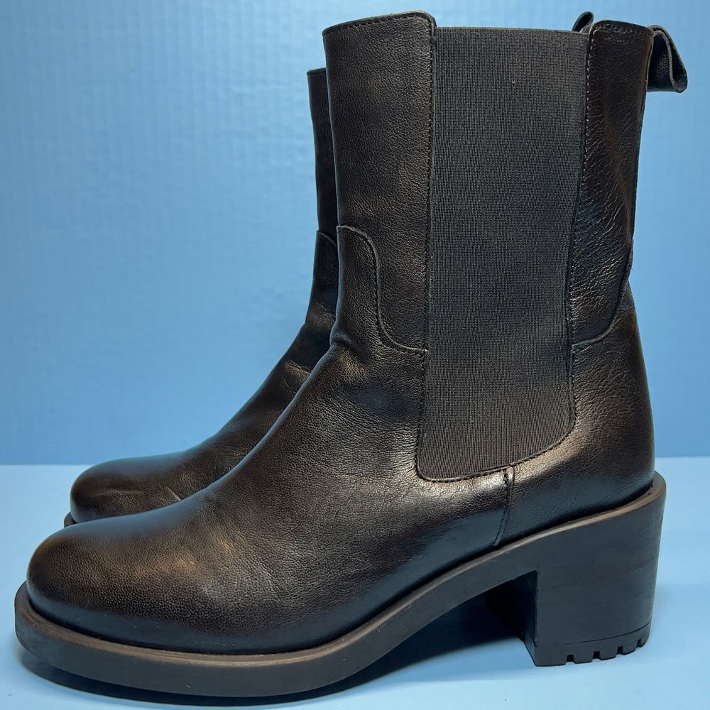 Emanuele Crasto Womens Black Leather Chelsea Boots‎ EU39/US8.5-9 - Picture 4 of 16
